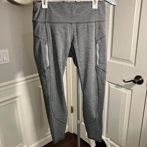 Athleta Heathered Gray Leggings Like New!